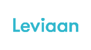 Het logo van Leviaan in blauw