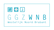 Het logo van GGz WNB in blauw