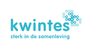 Het logo van Kwintes in blauw