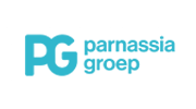 Het logo van Parnassia Groep in blauw