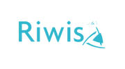 Het logo van Riwis Zorg & Welzijn in blauw
