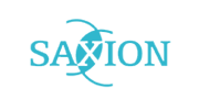 Het logo van Saxion in blauw